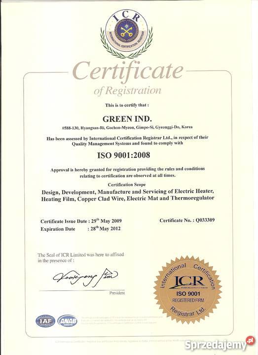 Folia MATA GRZEWCZA 220Wm2 100 szer Leeil 050 m Lublin