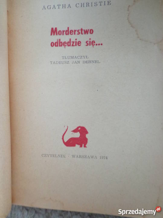 Morderstwo odbędzie się Agatha Christle 1974 Łódź sprzedam