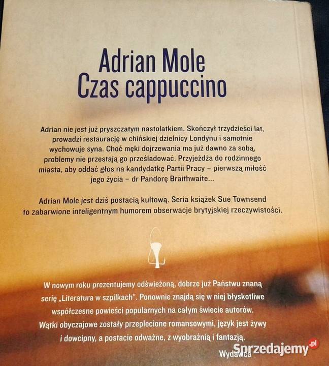 Adrian Mole Czas cappuccino Sue Townsend lubelskie Chełm sprzedam