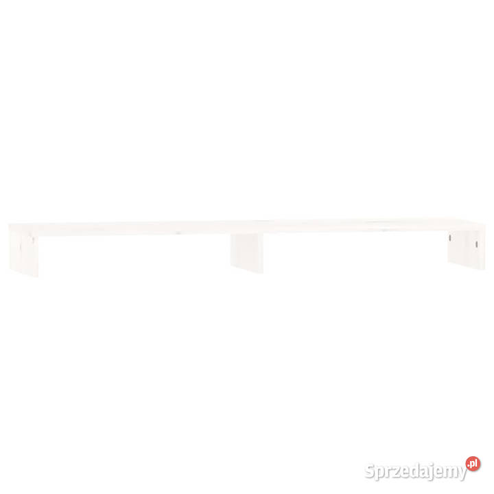 Podstawka na monitor biała 100x27x10 lite drewno Pozostałe