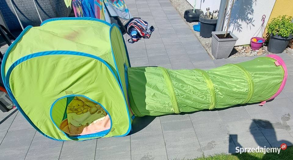 Namiot z tunelem IKEA BUSA długość tunelu 140 Domaszczyn