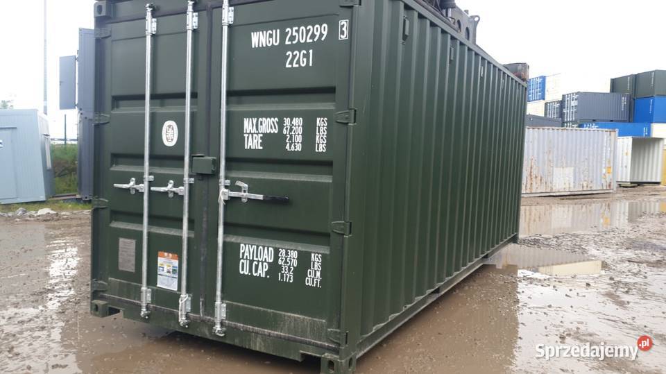 Kontener morski kontener magazynowy 20dv jednej zachodniopomorskie Kołobrzeg