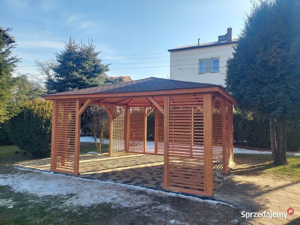 Altana 3x4 m Biała Montaż Impregnacja Dostępne Altany i wiaty Smolice