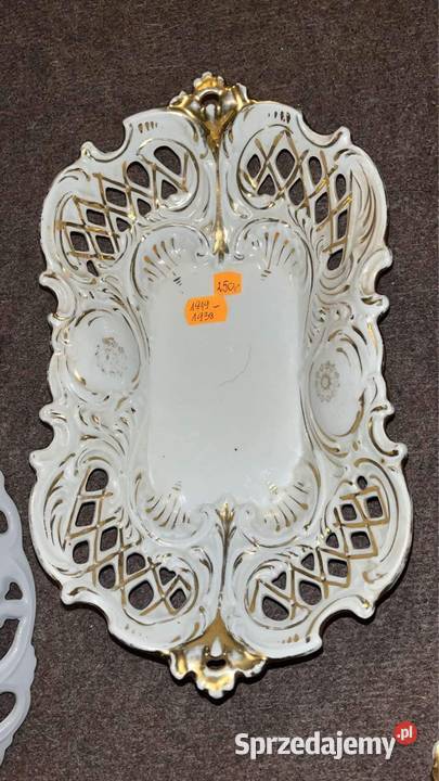 Patera secesja Silesia Germany Syg z lat 1918 Porcelana i szkło Gdańsk