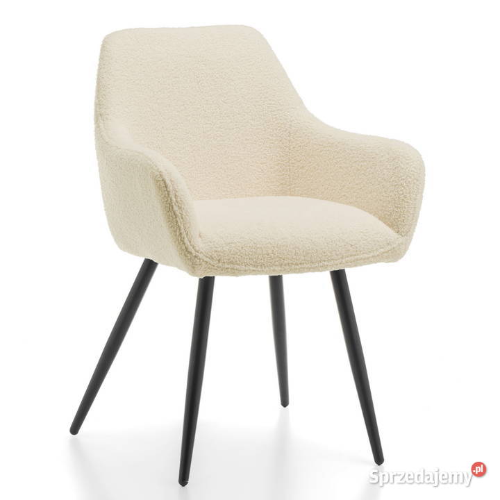 Beżowe Krzesło Boucle Wysyłka 24H Dostawa 0
