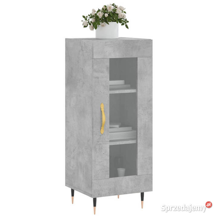 Szafka szarość betonu 345x34x90 materiał Warszawa