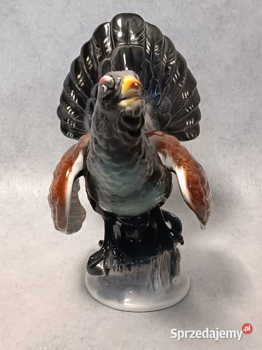 Hertwig Głuszec Porcelanowa Figura Głuszca zachodniopomorskie Dobrzany