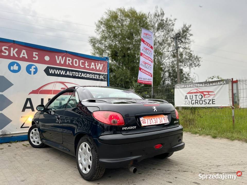 Peugeot 206 CC 16 Benzyna 2006 Cabrio Skory 206 CC dolnośląskie Wrocław