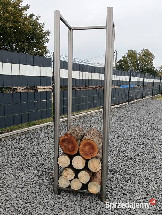 Stojak na drewno stal nierdzewna wielkopolskie Długie Nowe
