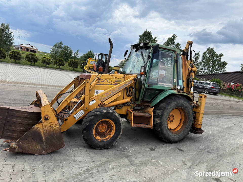 koparko ładowarka CASE 580K Turbo 4x4 napęd Koparko ładowarki łódzkie Działoszyn sprzedam