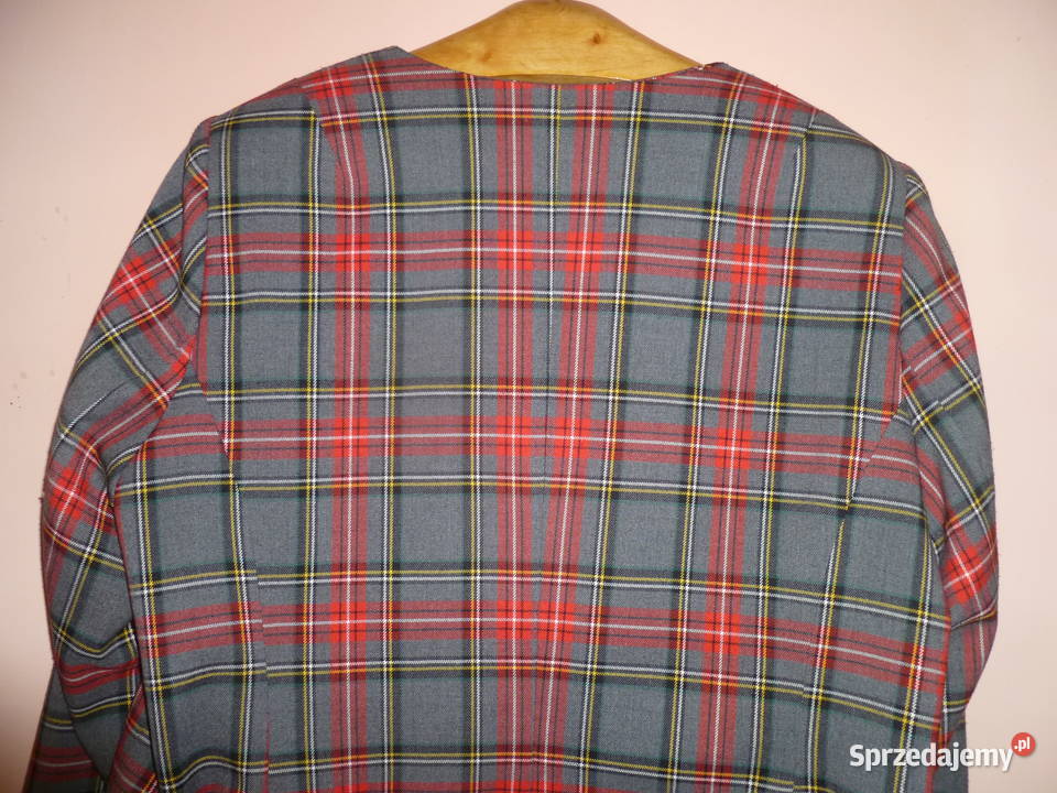 Żakiet popielaty w kratę Kraków