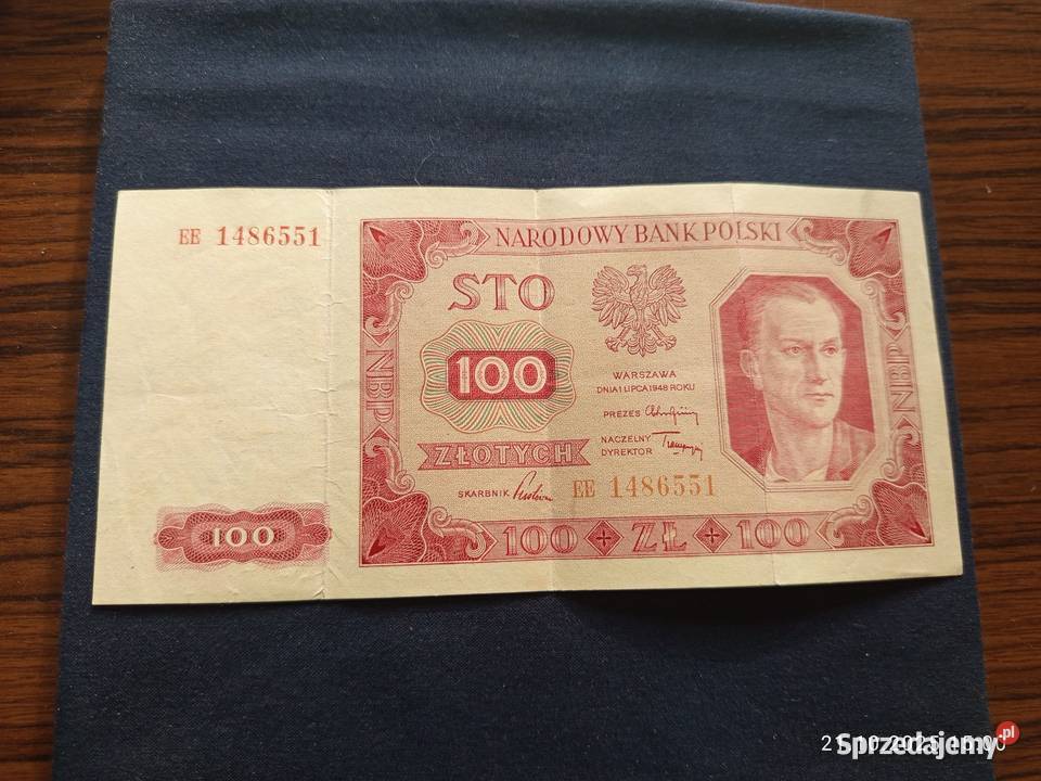 Banknot 100 złotych Seria EE kujawsko-pomorskie Nakło nad Notecią sprzedam