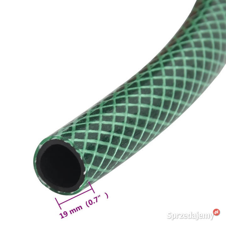 Wąż ogrodowy zielony 075 50 m PVC WM154385