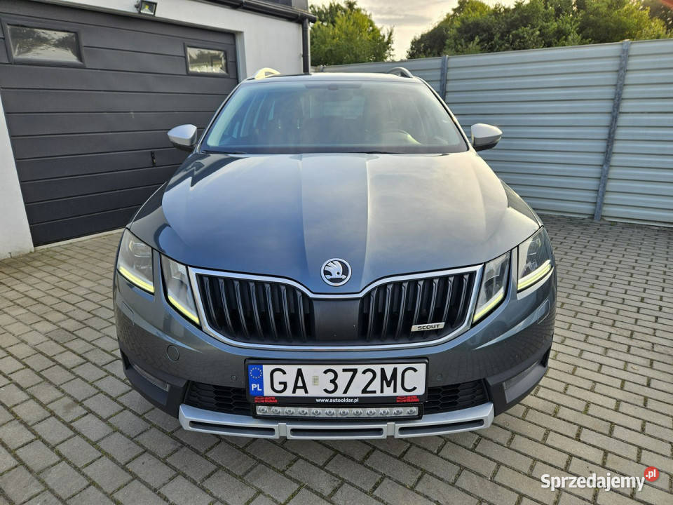 koda Octavia SCOUT 20 TDI 184 4x4 LED wyposażony możliwa zamiana Gdynia