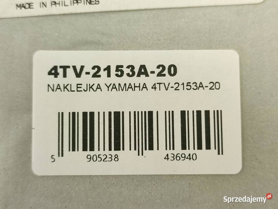 NAKLEJKA EMBLEMAT NA BAK YAMAHA YZF600R 19972001