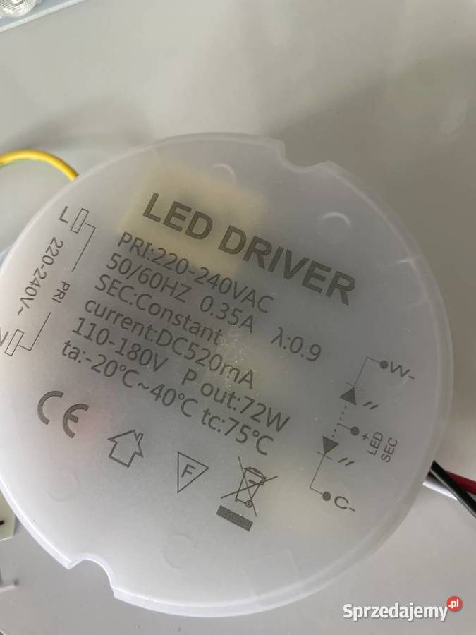 Plafon LED kastor 40K Pruszcz Gdański