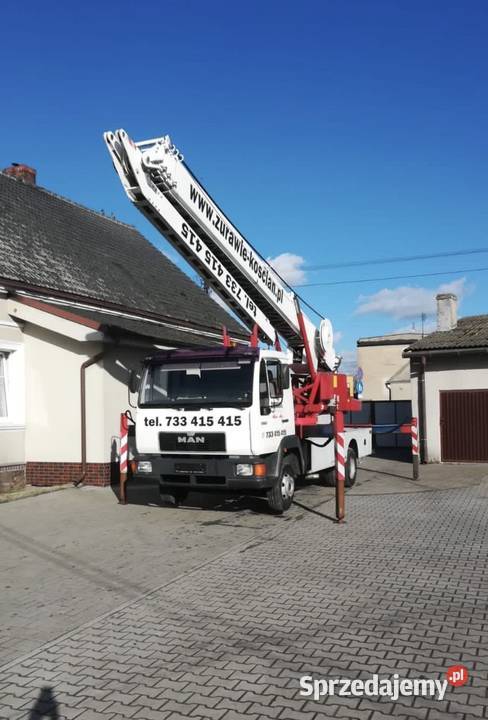 Żuraw Ciesielski dźwig dekarski Klaas K 2834 Kiełczewo