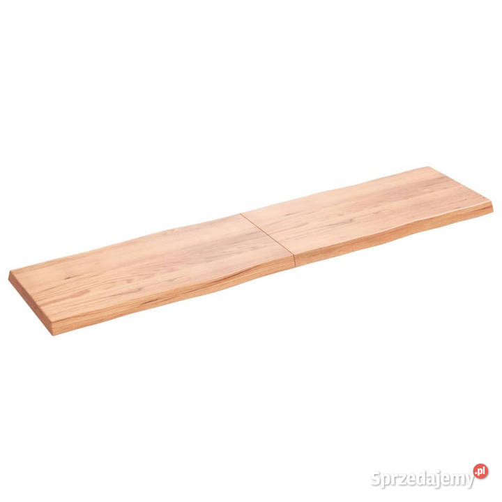 Blat jasnobrązowy 200x50x26 drewno z naturalną Blaty mazowieckie