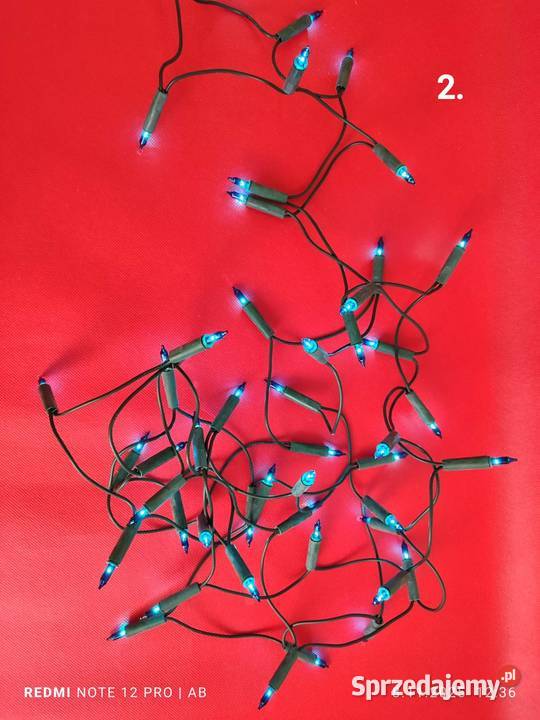 Lampki choinkowe 200 niebieskie dekoracje śląskie Katowice