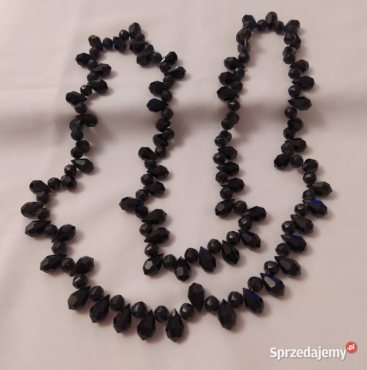 Naszyjnik KORAL ŁEZKA czarny Hajnówka