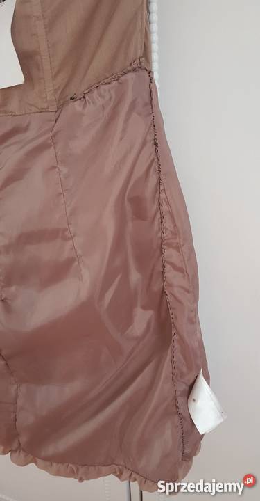 Nowa sukienka HM Anja Rubik XL 42 falbany gorset Szczecin