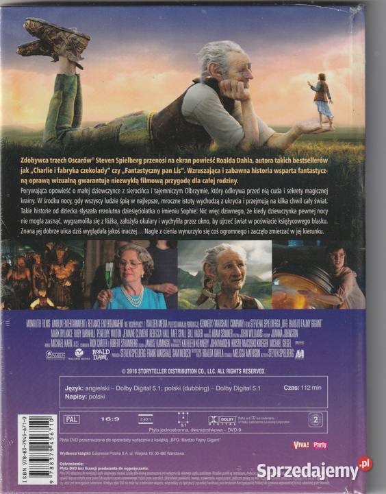 BFG Fajny Gigant Booklet DVD Pruszków