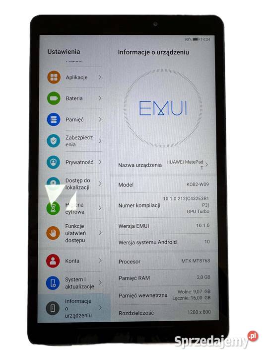 Tablet Huawei MatePad T10 97 2 GB 32 GB