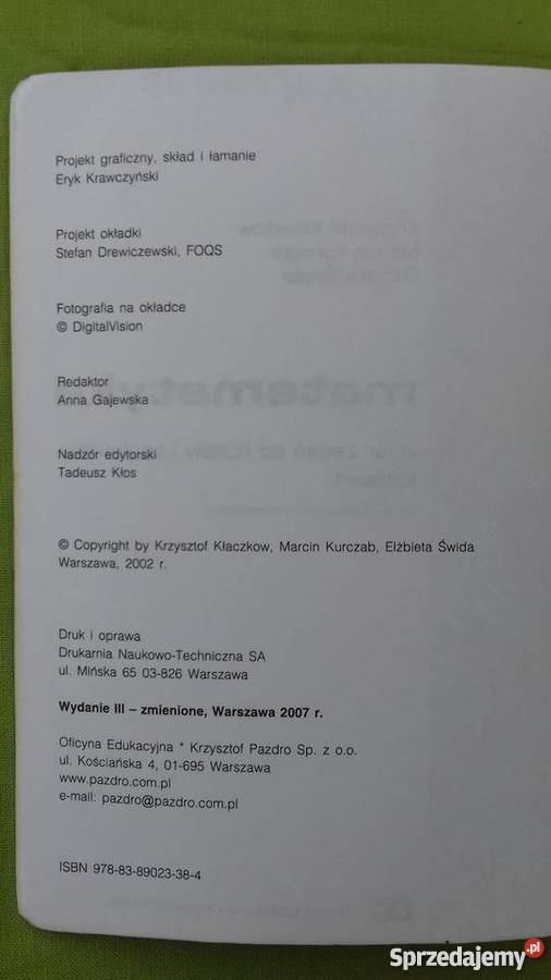 Matematyka zbiór zadań liceum technikum kl1 Małkinia Górna