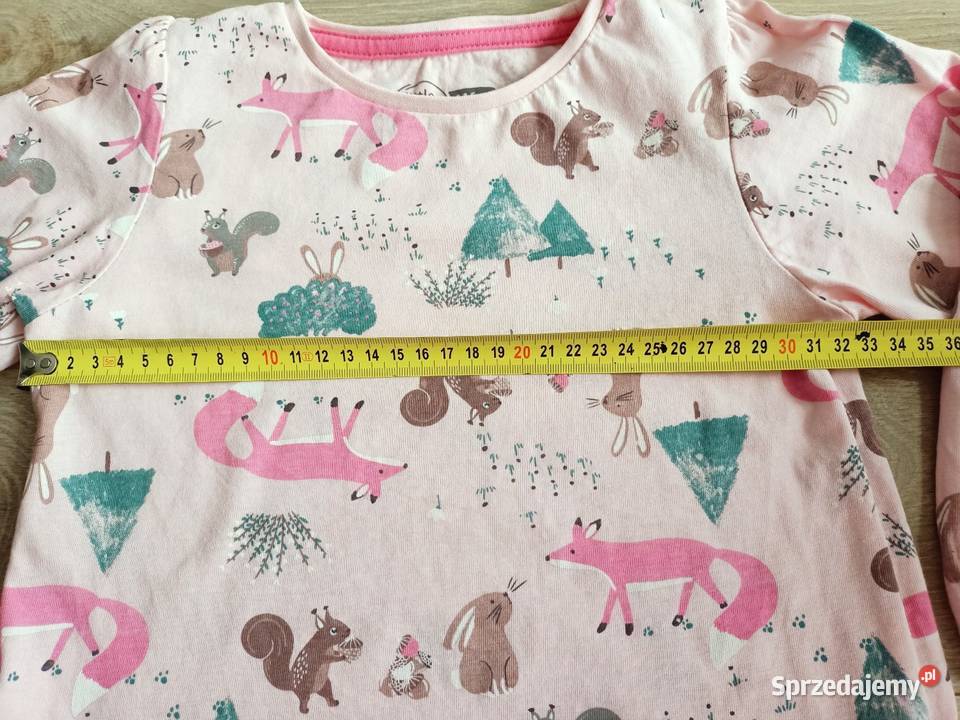 Bluzka koszulka dziewczęca na długi rękaw różowa długi mazowieckie Płock