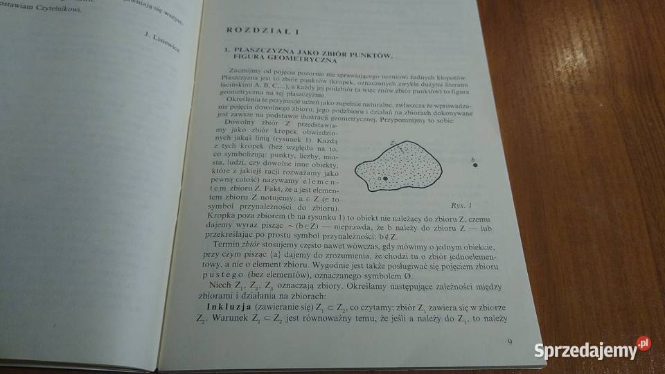 Geometria klasa 12 Cz 1 Jerzy Lisiewicz Książki i Podręczniki Gdańsk