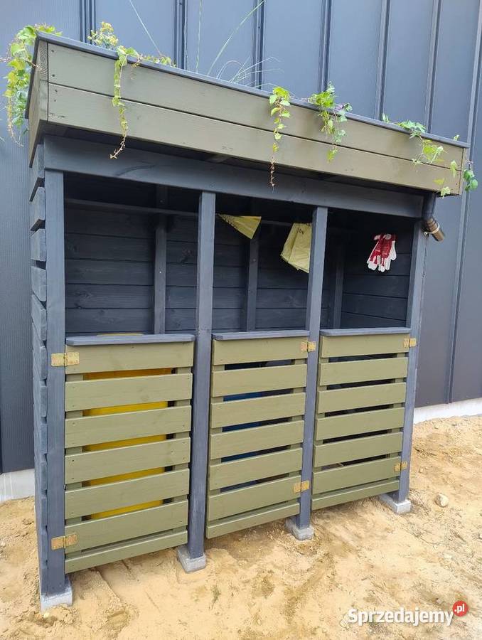 Wiata śmietnikowa osłana na kosze Kawnice