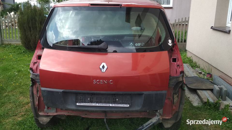 Renault Scenic 2 klapa bagaznika dzrzwi osobowe Lubliniec