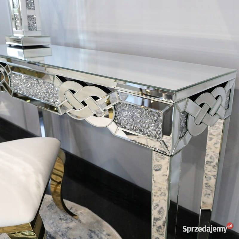Konsola Glamour Toaletka Szklana Mebel Lustrzany Warszawa