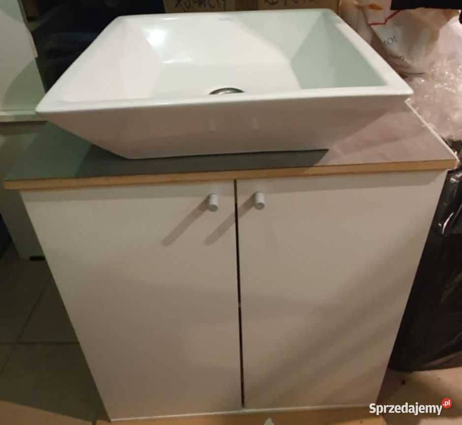 Szafka łazienkowa IKEA z umywalką KERRA biała Meble Kraków