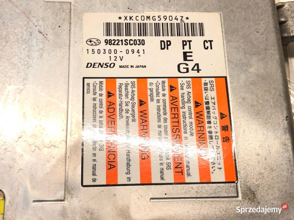 SENSOR AIRBAG SUBARU FORESTER II 98221SC030 osobowe podkarpackie