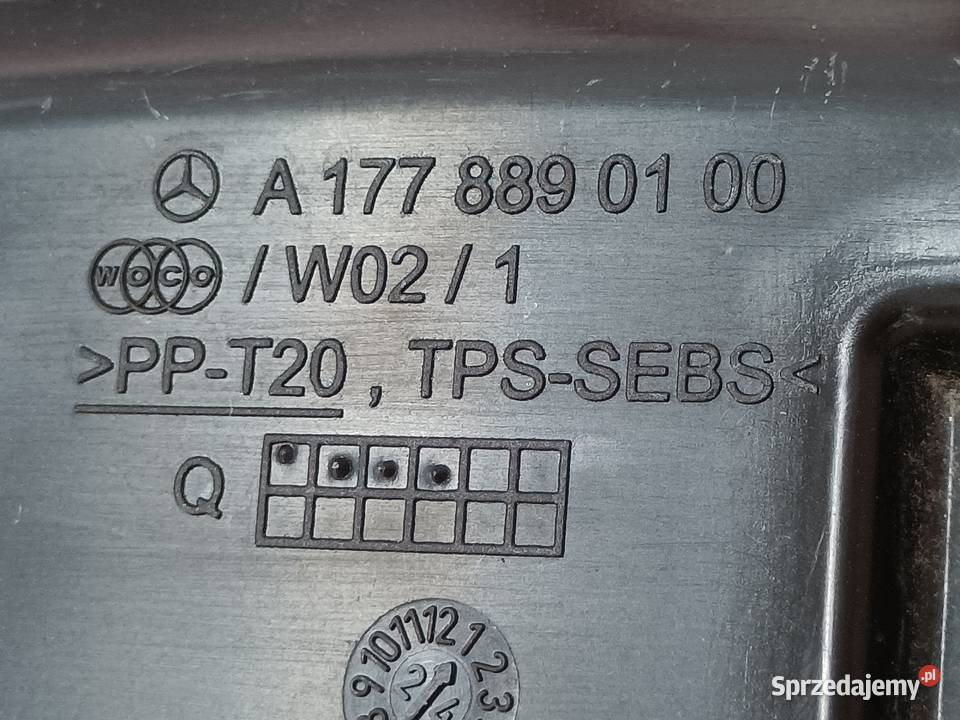 MERCEDES A W177 WYGŁUSZENIE OSŁONA BŁOTNIKA osobowe
