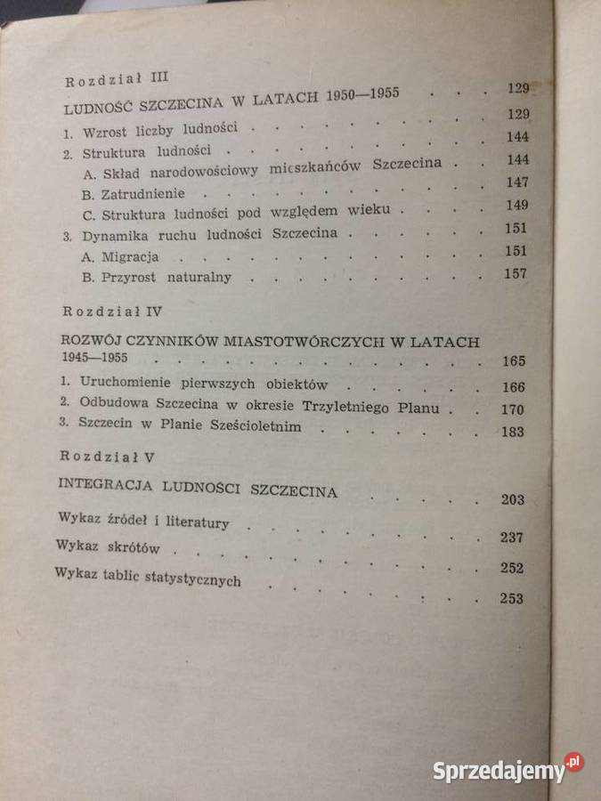 3668 Stosunki Ludnościowe Szczecina W Latach sprzedam