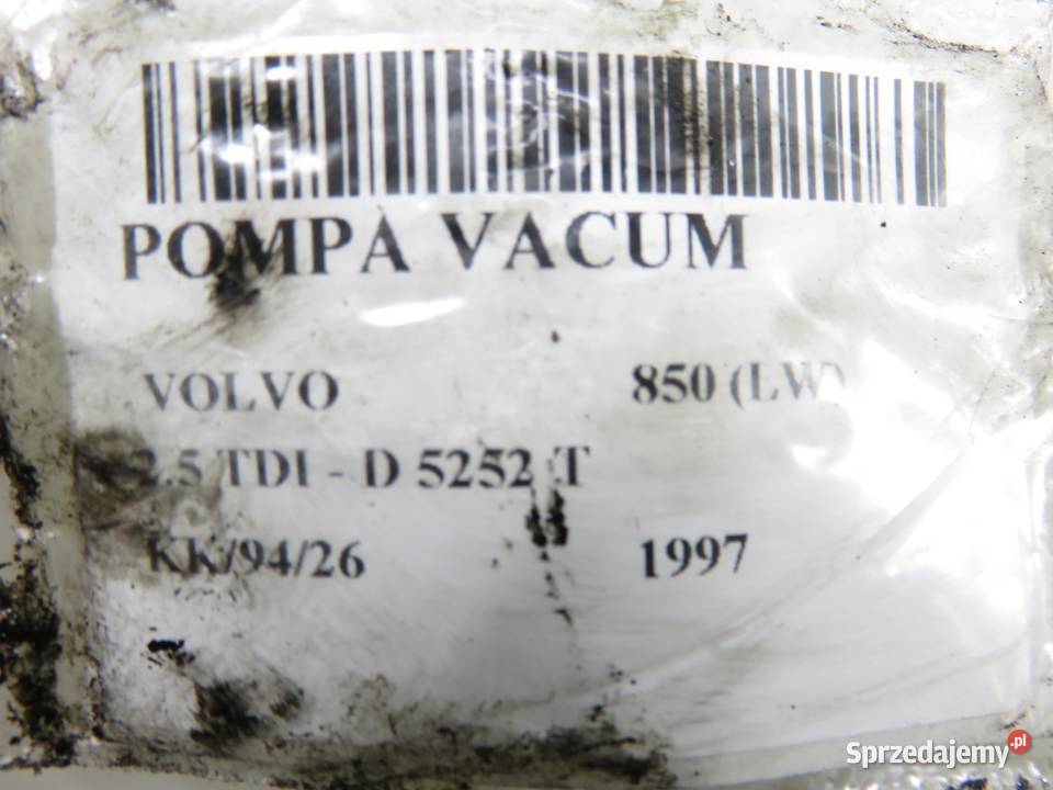 POMPA VACUM VOLVO 850 LW 25 TDI D 5252 T małopolskie