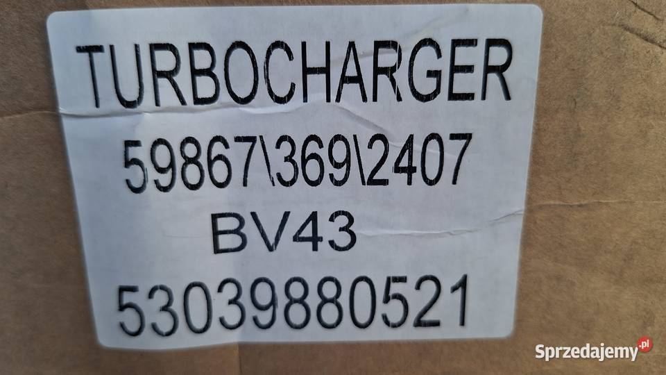 Turbosprężarka 20 HDI PSA 1km Rzekuń