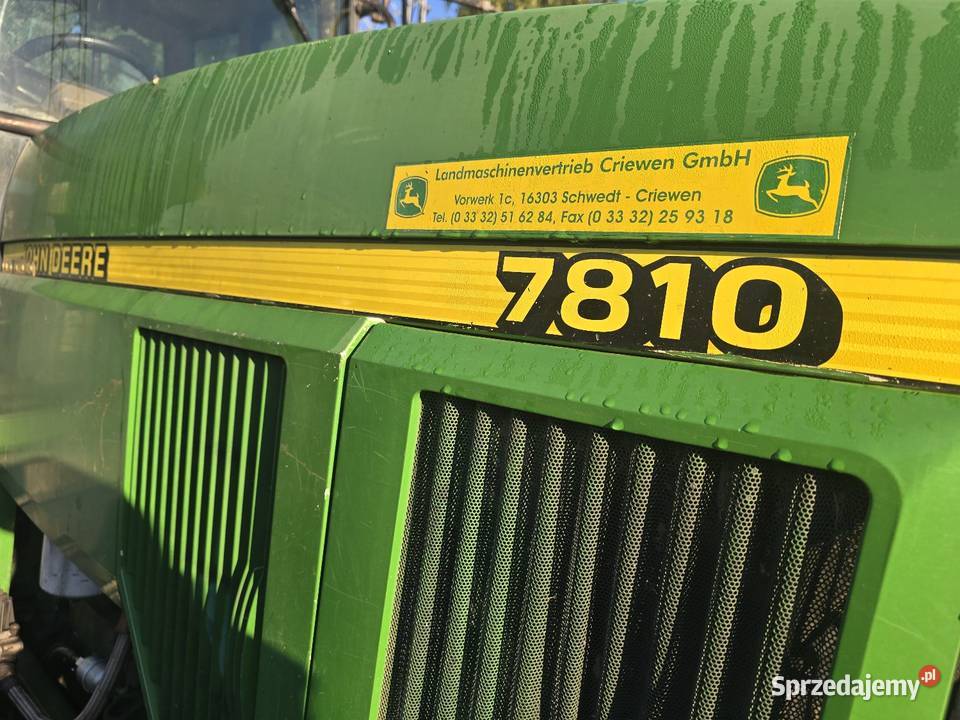 Traktor john deere 7810 John Deere łódzkie Łódź sprzedam