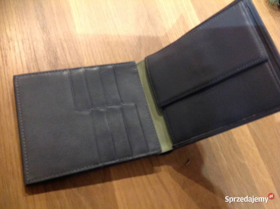 Portfel Skórzany Męski SzaryNowy Skóra Naturalna Pozostałe Nowa Sól