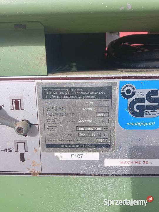 Piła formatowa z podcinaczem Martin T 72