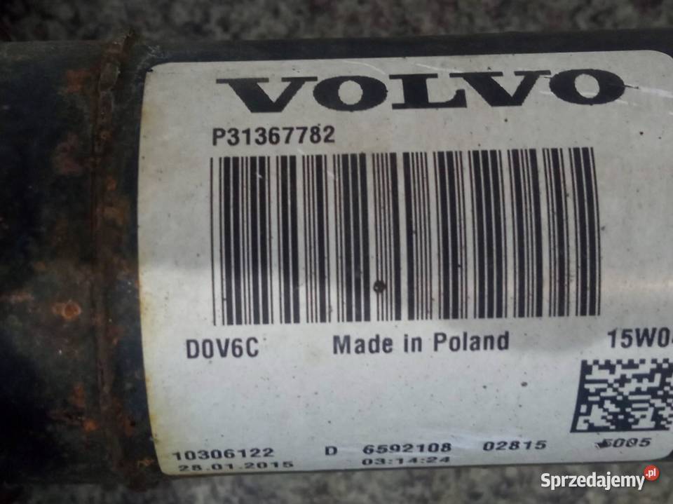 WAŁ NAPĘDOWY 24 D AWD 4X4 31367782 Volvo XC 70