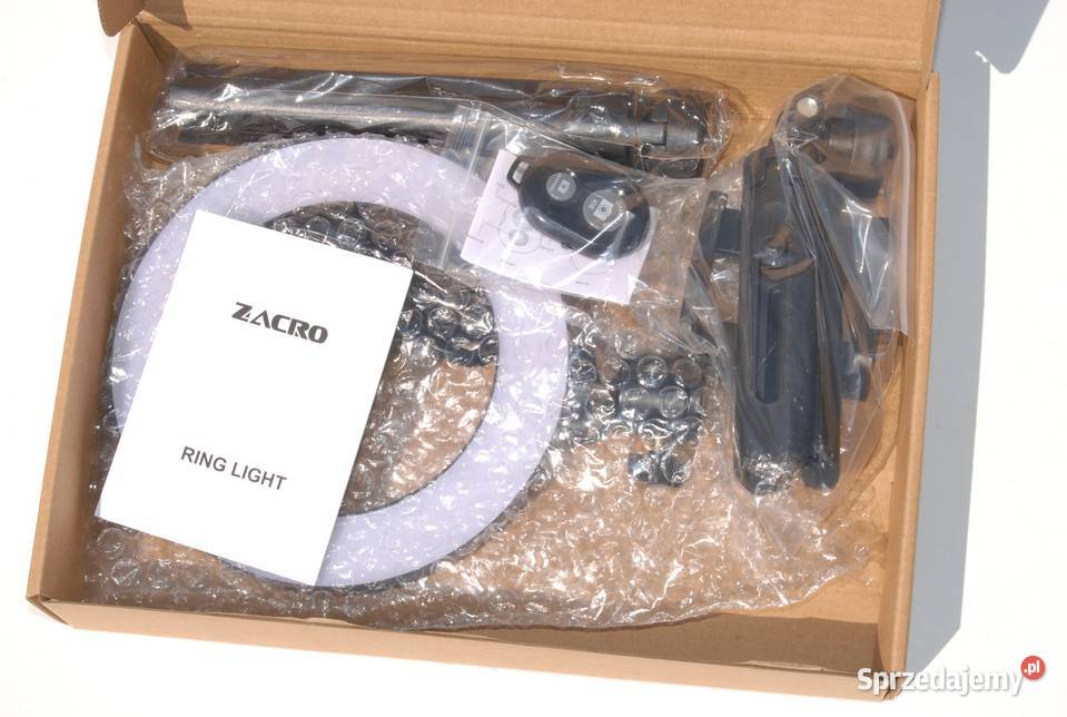 Lampa RING LED pierścieniowa dwa statyw z Cieszyn