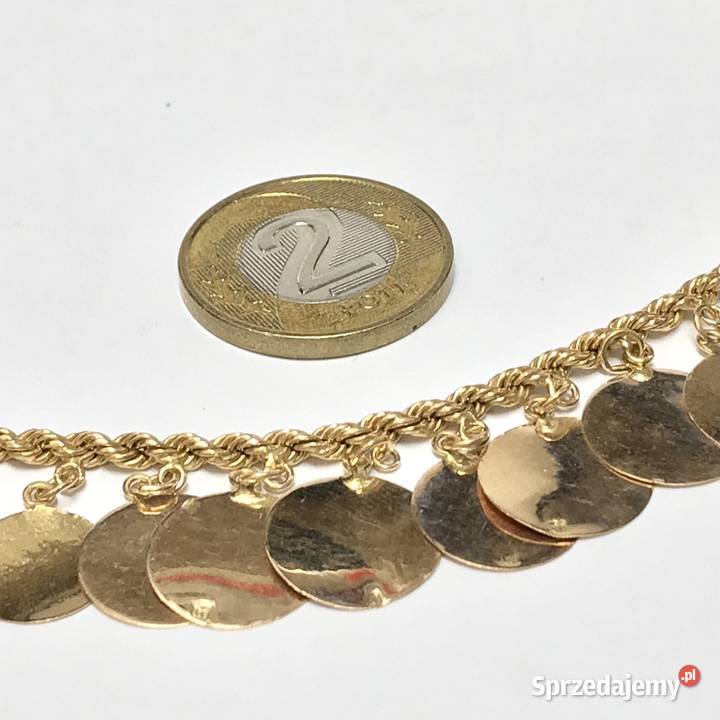 Złoty NASZYJNIK orientalny 18k EGIPSKA biżuteria