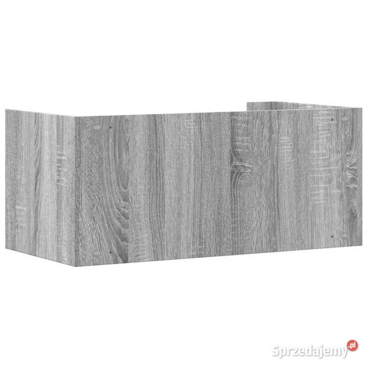 Półka ścienna szary dąb sonoma 705x35x305
