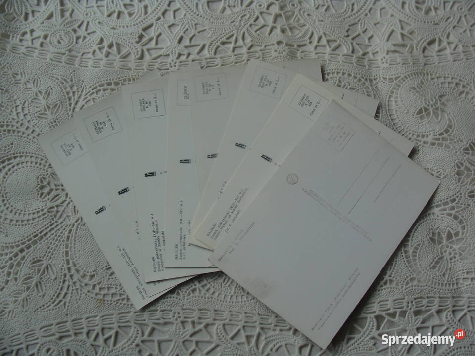 Pocztówki widokówki Malbork PRL