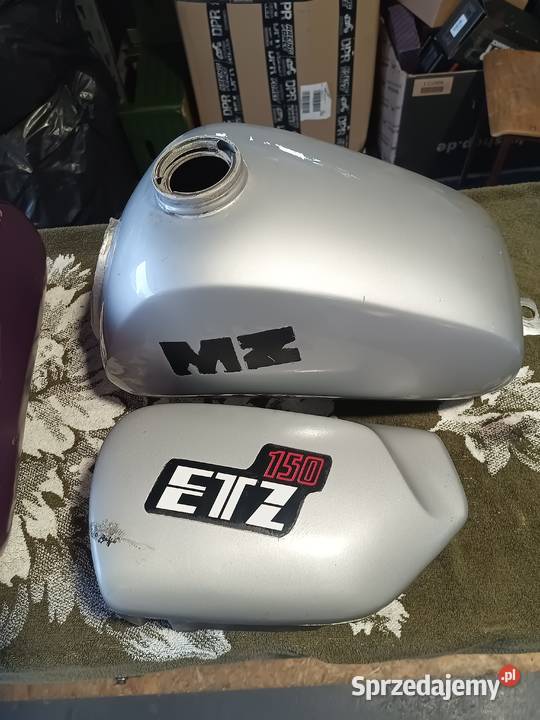 Zbiornik paliwa bak boczek zestaw pokrywa MZ ETZ Zduńska Wola sprzedam