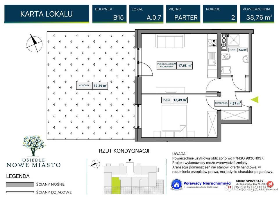 Nowe z ogrodem 3876 m2 miejsce postojowe