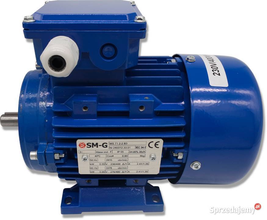 SILNIK ELEKTRYCZNY 055kW 230400V 2815 obr Części i osprzęt rolniczy Solec Kujawski